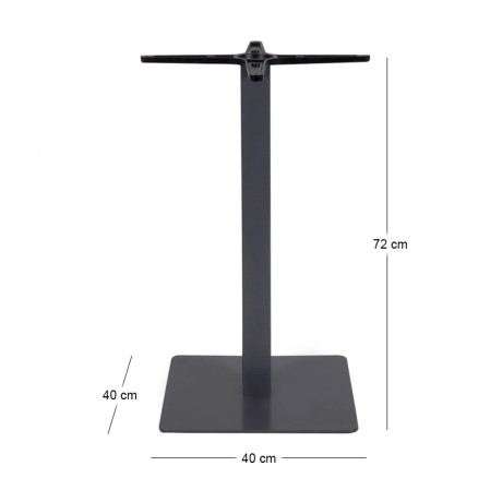 PRATO 40x40cm Steel Base H72cm Grey