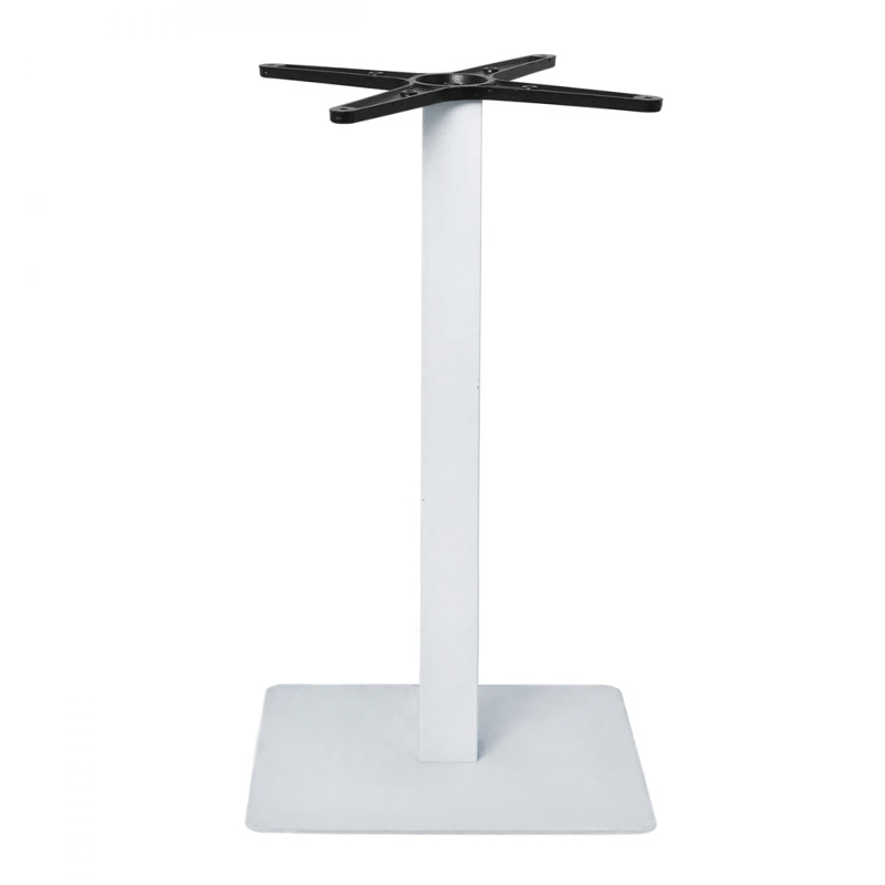 PRATO-R 40x40 Base H73 Metal White Paint/Adjustable Feet