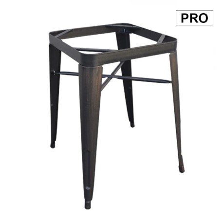 Βάση τραπεζιού Relix μεταλλικό χρώμα antique μαύρο 60x60x73εκ.