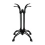 Table base with four beams by cast iron in black color 56x56x71cm.