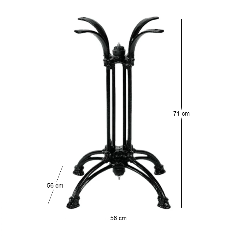 CAST IRON Base 4-Leged