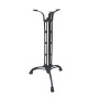 Table base with three beams by cast iron in black color 49x49x110cm.