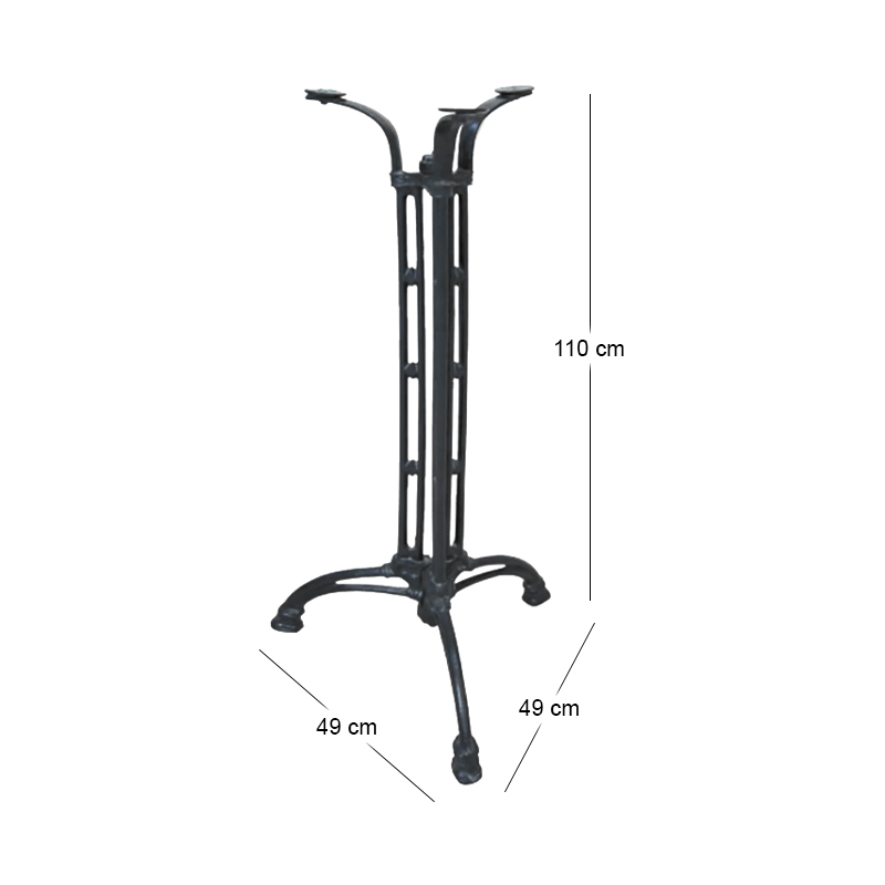 CAST IRON Bar Base 3-Leged