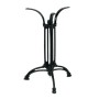 Table base with three beams by cast iron in black color 49x49x71cm.