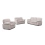 VEGAS Sofa Set (1+2+3) Beige Corduroy Fabric