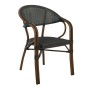 VEGERA Armchair Alu Walnut/Textilene Black