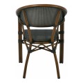 VEGERA Armchair Alu Walnut/Textilene Black