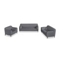 VICTORIA Sofa Set (1+2+3) Dark Grey Fabric