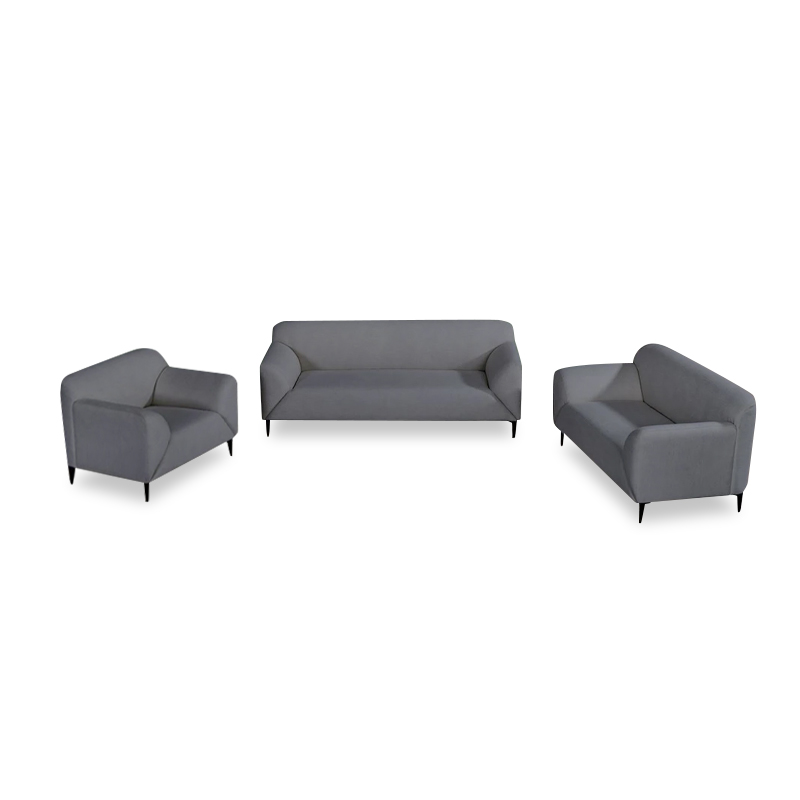 VICTORIA Sofa Set (1+2+3) Dark Grey Fabric