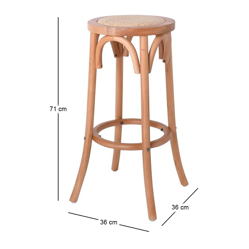 VIENNA Barstool Natural, Beech