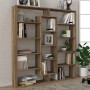Βιβλιοθήκη Ample Megapap χρώμα καρυδί 125x22x135,7εκ.