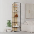 Βιβλιοθήκη Archy Megapap χρώμα sapphire oak 53x31,7x180εκ.