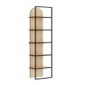 Βιβλιοθήκη Archy Megapap χρώμα sapphire oak 53x31,7x180εκ.