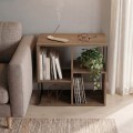 Βιβλιοθήκη Bolton Megapap χρώμα ανοιχτό καρυδί 62x22x62εκ.