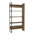 Cecilia Megapap melamine bookcase in walnut color 91,8x34,8x180cm.