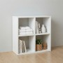 Cube Megapap melamine bookcase in white color 60x20x60cm.