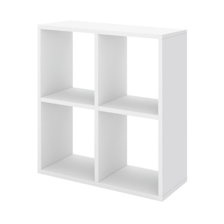 Cube Megapap melamine bookcase in white color 60x20x60cm.