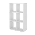 Βιβλιοθήκη Cube Megapap χρώμα λευκό 60x20x90εκ.