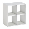 Cube Megapap melamine bookcase in white color 60x30x60cm.
