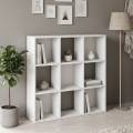 Cube Megapap melamine bookcase in white color 90x30x90cm.