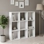 Cube Megapap melamine bookcase in white color 90x30x90cm.