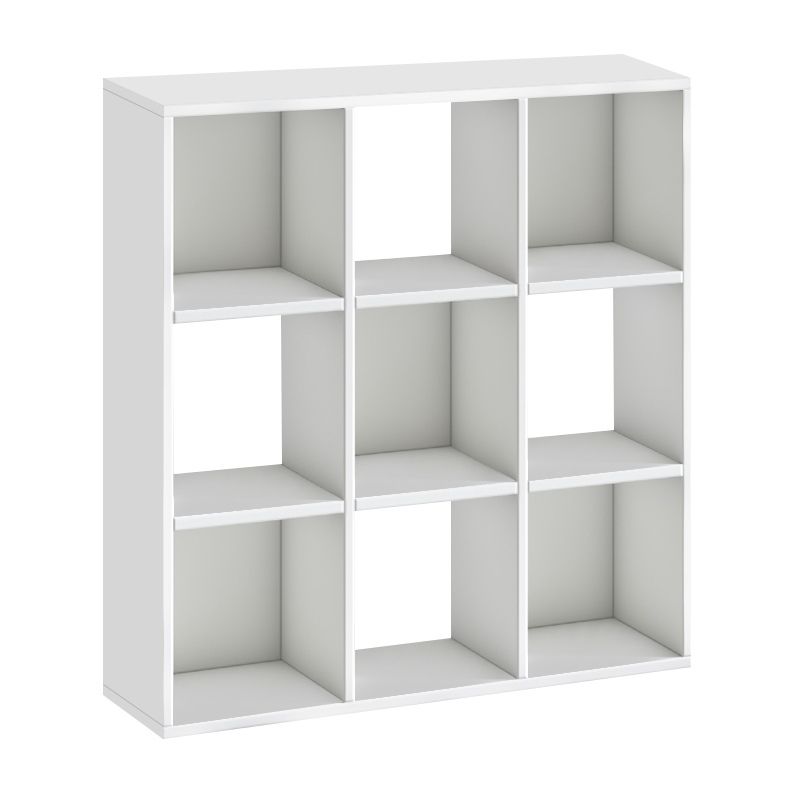 Cube Megapap melamine bookcase in white color 90x30x90cm.