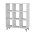 Dokia Megapap melamine bookcase in white color 88.4x19.8x100.3cm.