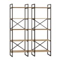 Dusan Megapap melamine bookcase in sepet oak color 143.5x30x175cm.