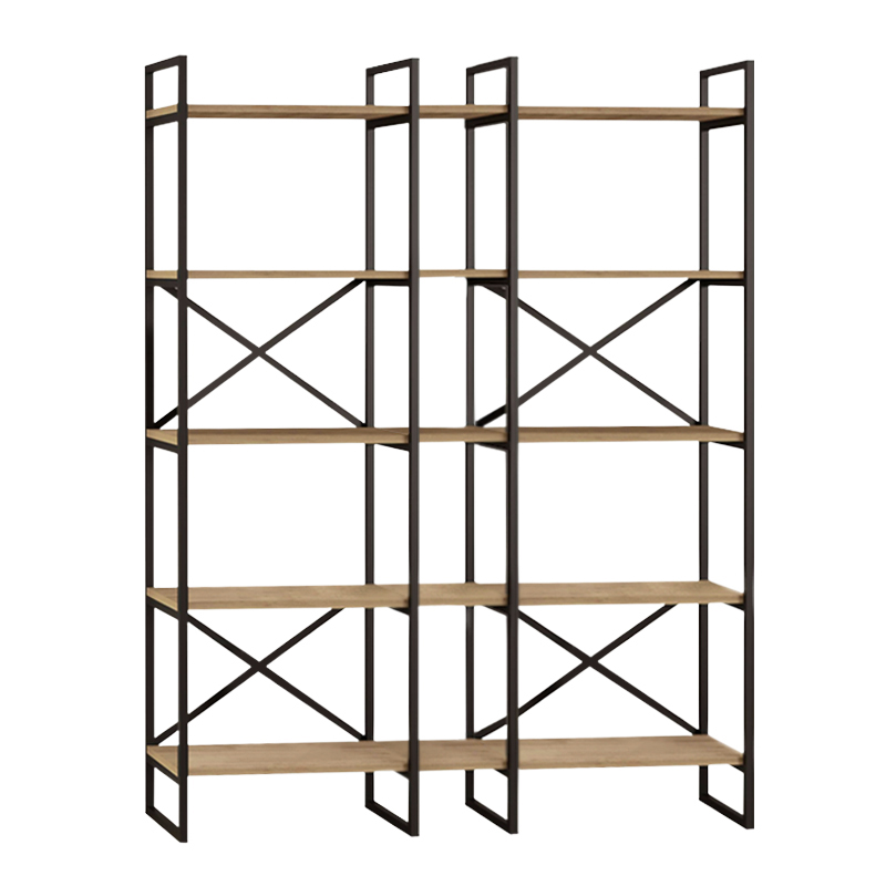 Dusan Megapap melamine bookcase in sepet oak color 143.5x30x175cm.