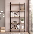 Dusan Megapap melamine bookcase in sepet oak color 87.5x30x175cm.