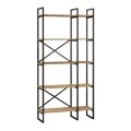 Dusan Megapap melamine bookcase in sepet oak color 87.5x30x175cm.