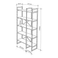Dusan Megapap melamine bookcase in sepet oak color 87.5x30x175cm.