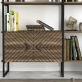 Eduardo Megapap metal - melamine in walnut color 120x39x180cm.