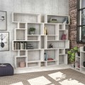 Βιβλιοθήκη Karmato Megapap χρώμα λευκό 96x25,5x168,5εκ.