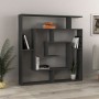 Βιβλιοθήκη Labirent Megapap χρώμα ανθρακί 125x22x129εκ.