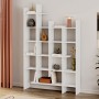 Manco Megapap melamine bookcase in white color 122x25,5x188cm.