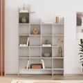 Manco Megapap melamine bookcase in sandstone color 122x25,5x188cm.
