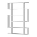 Mito Megapap melamine bookcase in white color 108x25x161cm.