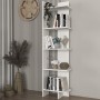 Βιβλιοθήκη Perla Megapap χρώμα λευκό 48x22x170εκ.