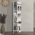 Βιβλιοθήκη Perla Megapap χρώμα λευκό 48x22x170εκ.