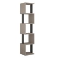 Piri Megapap melamine bookcase in light mocha - anthracite color 35x30x161cm.