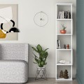 Βιβλιοθήκη Piri Megapap χρώμα λευκό 35x30x161εκ.