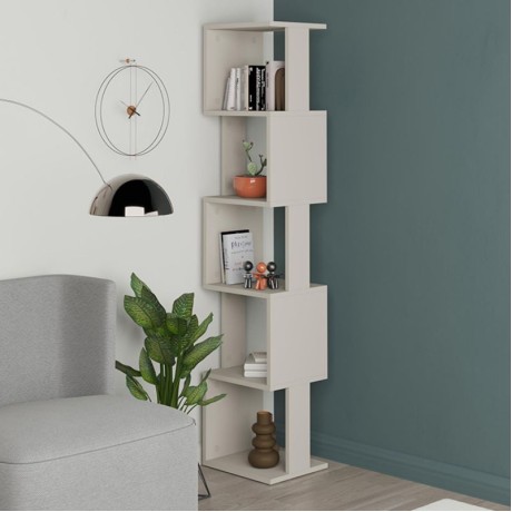 Piri Megapap melamine bookcase in sandstone color 35x30x161cm.