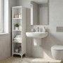 Clare Megapap melamine multipurpose floor self in white color 30x20x148cm.