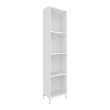 Clare Megapap melamine multipurpose floor self in white color 30x20x148cm.