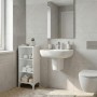 Clare Megapap melamine multipurpose floor self in white color 30x20x88cm.