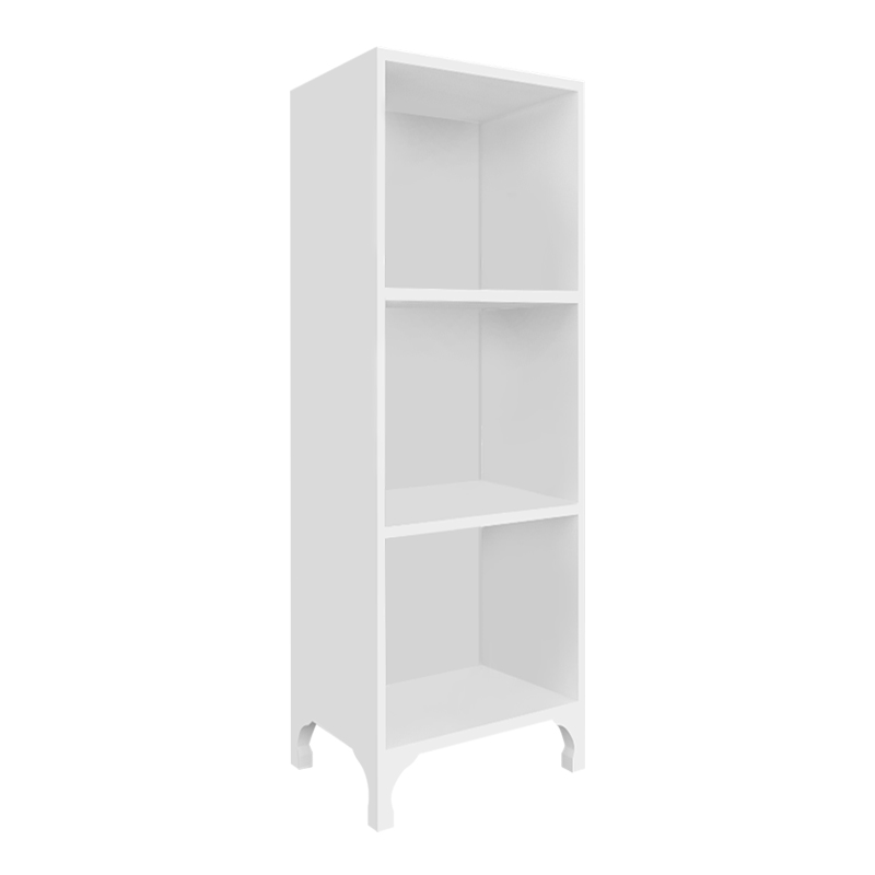 Clare Megapap melamine multipurpose floor self in white color 30x20x88cm.
