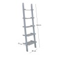 SHELF Book Case 56x32x189 Grey