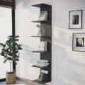 Ogden Megapap melamine bookcase in anthracite color 34,5x30x180cm.