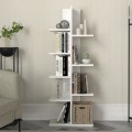 Tree Megapap melamine bookcase in white color 45x21,4x113cm.